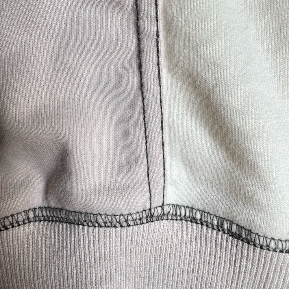 Color Block Patchwork Cropped Crewneck Sweatshirt… - image 6